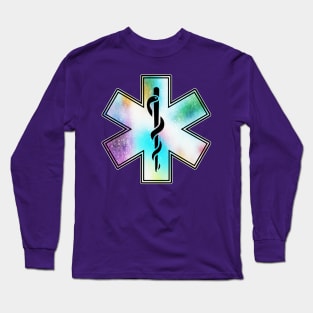 Star of Life-Splatter Long Sleeve T-Shirt